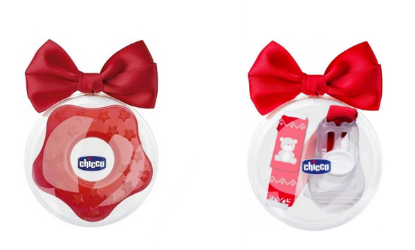 Immagine di Massaggiagengive Rosso Limited Edition + Chicco Clip Con Catenella Natale Limited Edition