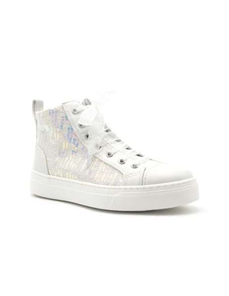 Immagine di Sneakers teen da ragazza in pelle e tela E432892F726