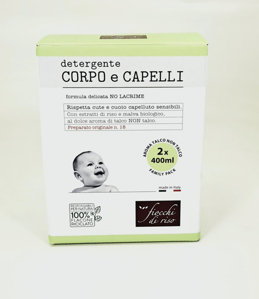 Immagine di Fiocchi Di Riso Detergente Corpo E Capelli Bipack 2x400 ml